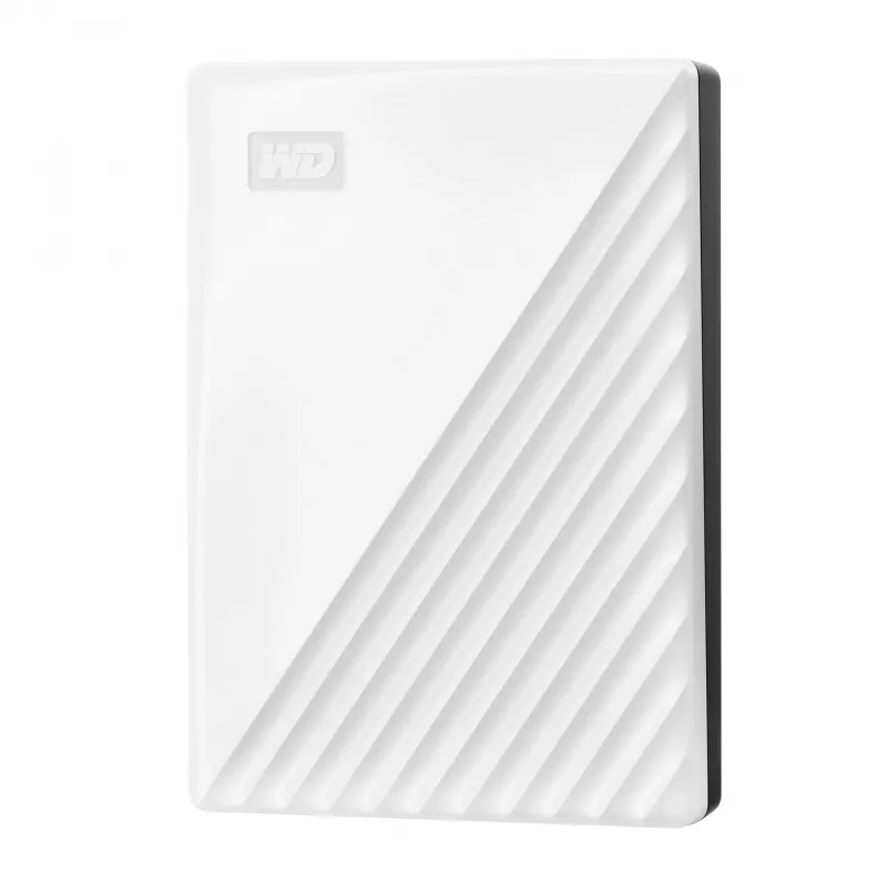 Western Digital WD My Passport 5TB Baltas USB3.0 / 2.5, 19.15 mm / 256 bitų šifravimas / WD Backup / Baltas (WDBPKJ0050BWT-WESN)