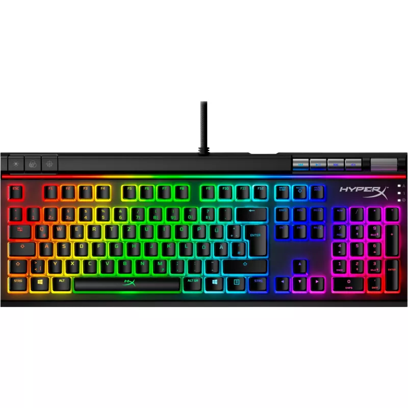 HyperX Pudding Keycaps - Visas klavišų rinkinys - ABS - Juoda (DE išdėstymas) - Klaviatūros klavišų dangteliai - ABS - Juoda