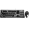 A4Tech Km-72620D - Klaviatūros ir pelės rinkinys - USB - US - Juoda