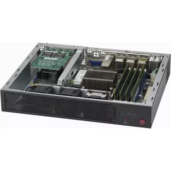 Super Micro Supermicro SCE300 - stovas - montuojamas ant stovo - 1U - FlexATX - juoda (CSE-E300)