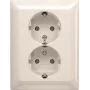 BUSCH JAEGER BJ 202 EUJ-914 SCHUKO® dvigubas lizdas. visas dengiamasis rėmelis