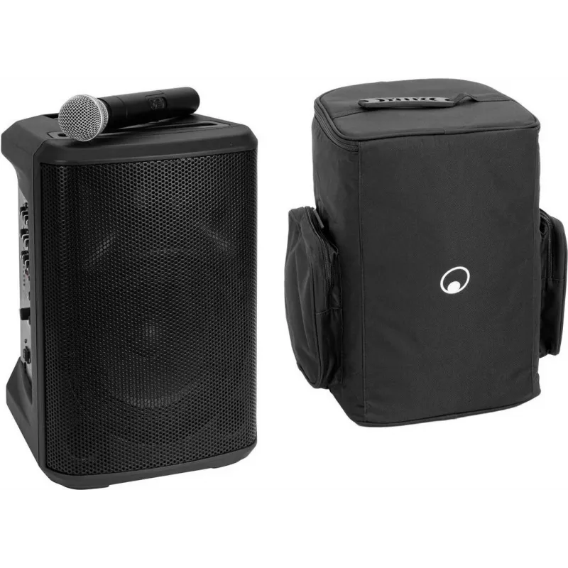 Nešiojamas PA garsiakalbis Omnitronic PORTY-8A 8 colių, 200 W, belaidis