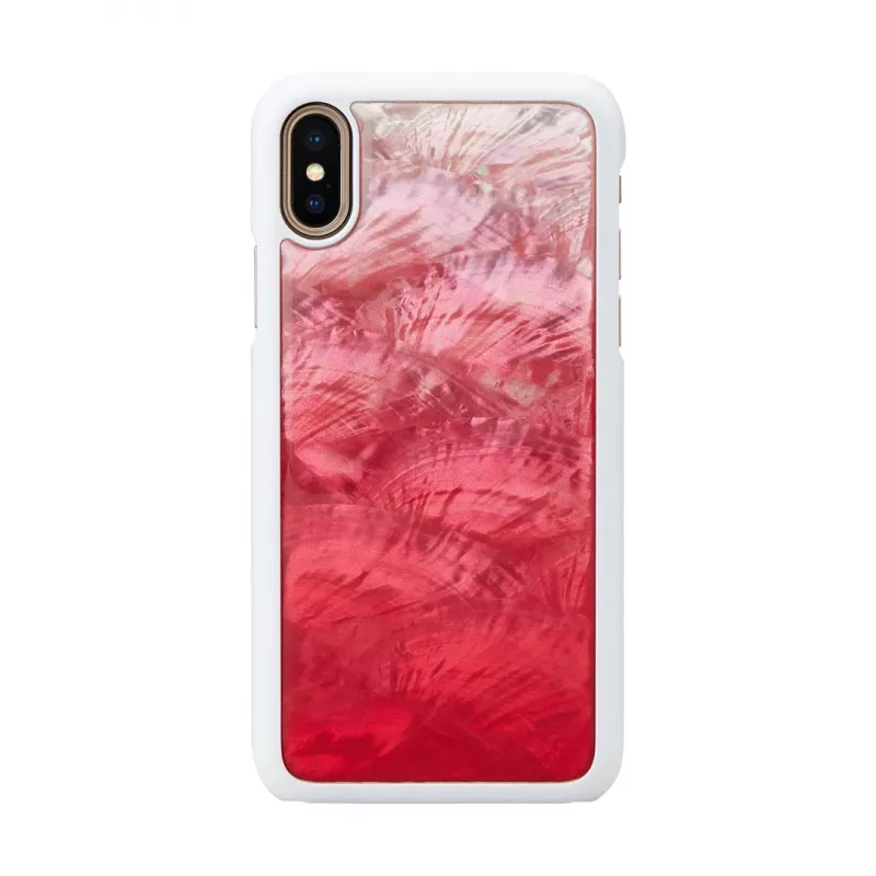 Telefono dėklas iKins, skirtas iPhone XS / iPhone X — Pink Lake White apsauginis dangtelis