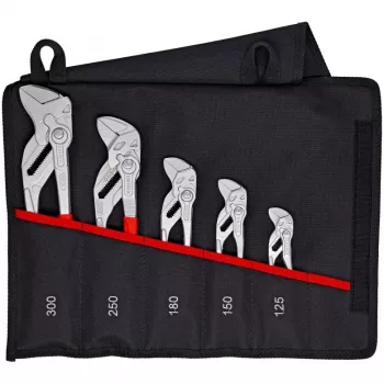 KNIPEX 5 vnt. plieninių replių-veržliarakčių rinkinys 125/150/180/250/300 mm