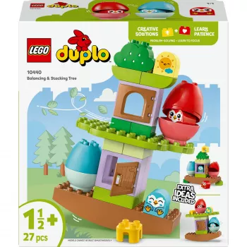 Konstravimo žaislas LEGO DUPLO Balansuojantis ir rikiuojamas medis 10440 — 27 dalys, nuo 1,5 metų, didelės spalvingos kaladėlės