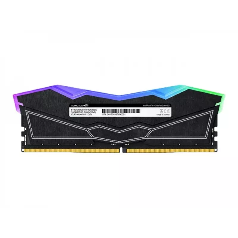 DIMM 32 GB DDR5-6000 (2x 16 GB) Dual-Kit, atmintinė juoda, FF3D532G6000HC38ADC01, Delta RGB, INTEL XMP