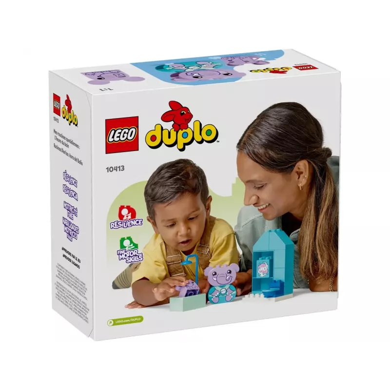 LEGO DUPLO Bath Time Set 10413 — vonios tematikos žaislų rinkinys mažiems vaikams, 15 dalių, rekomenduojamas amžius nuo 1,5 metų