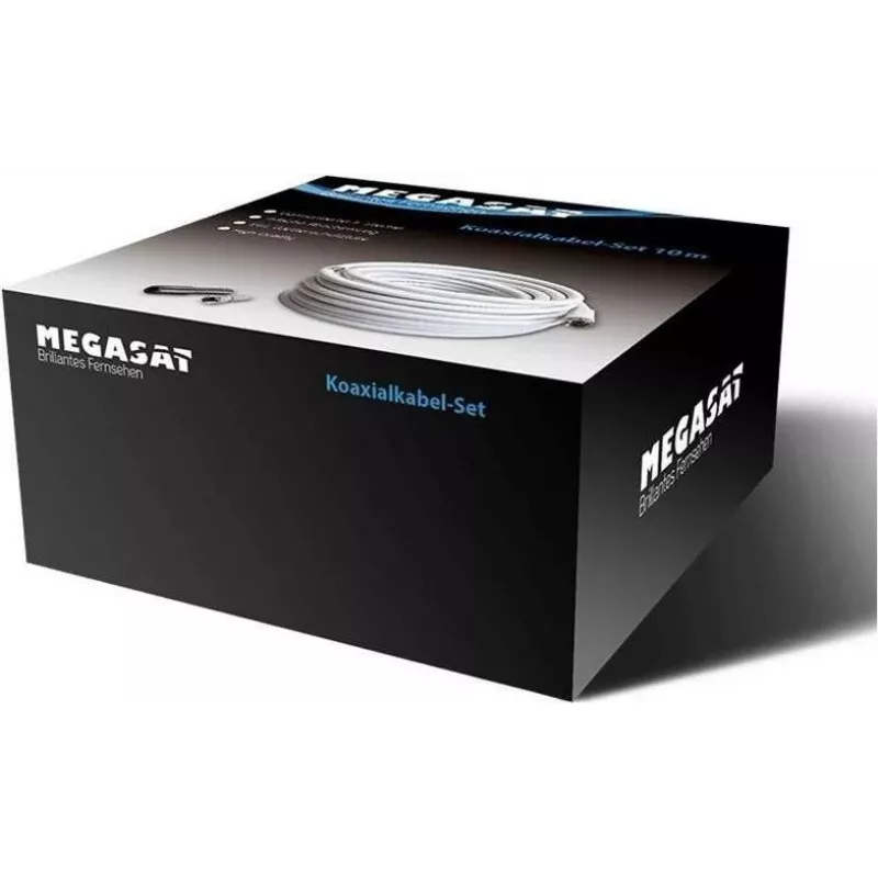 Koaksialinis kabelis Megasat 100148 50 m F baltas