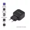 Vidaus kroviklis QOLTEC 50186 išmaniesiems telefonams ir planšetėms, 5 V 3,4 A, 17 W, 2× USB, juodas