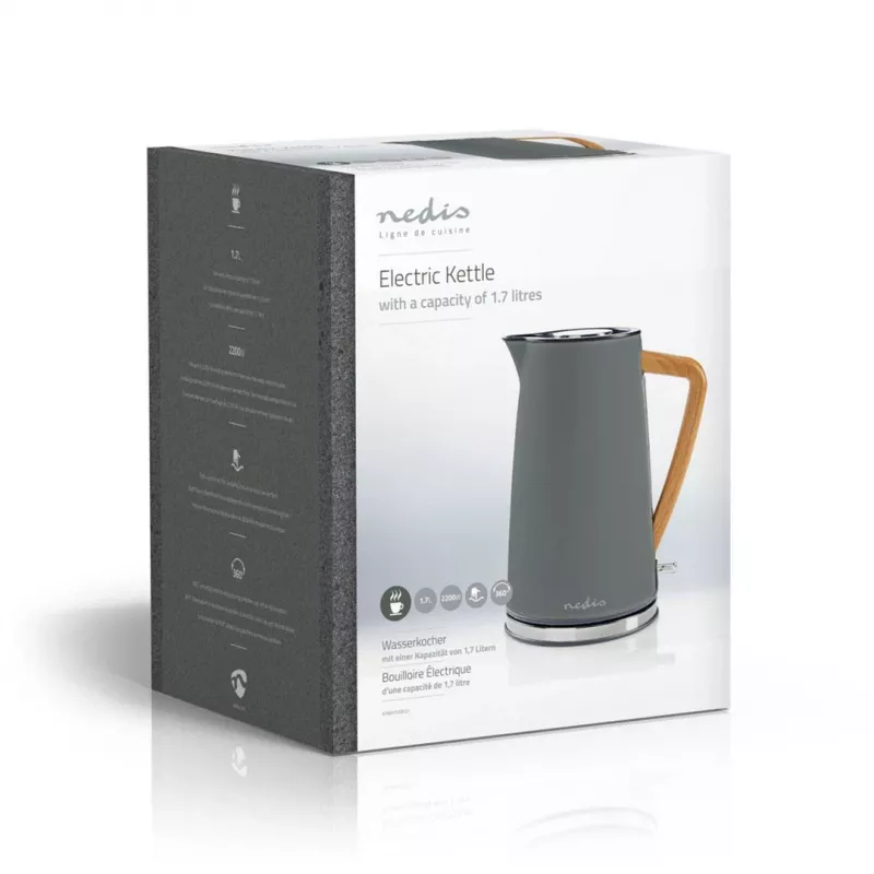 Elektrinis virdulys Nedis KAWK510EGY 1.7 l 2200 W pilkas