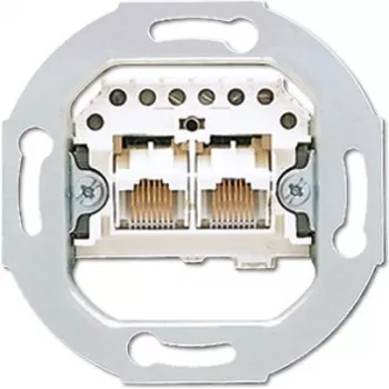 JUNG UAE 2X8 UPO 2 x RJ-45 pilkas kištukinis lizdas (UAE2X8UPO)