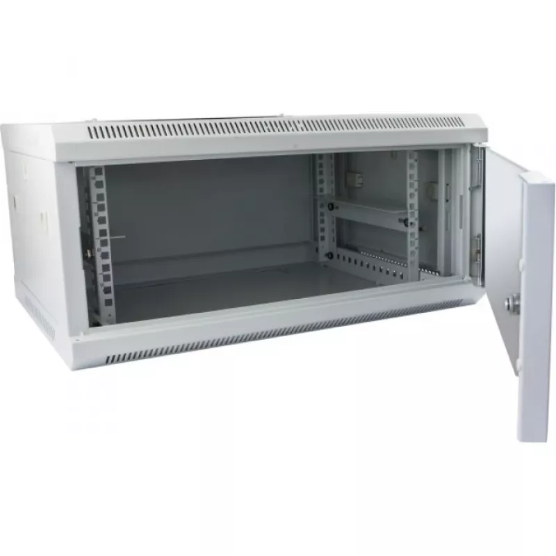 Prie sienos tvirtinama spinta ALLNET ALL-SMC6412GRAU 12U, 50 kg talpa, raktinis užraktas, pilka