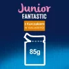 Šlapias kačių maistas Purina Nestlé Felix Fantastic Junior 85 g pakelyje — vištiena, 77,5 % drėgmės, 13,5 % baltymų