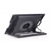 Nešiojamojo kompiuterio aušinimo padėklas Gembird NBS-1F17T-01, iki 17 colių, 1×15 cm ventiliatorius, USB 2.0, 370×265×33 mm, 350 mA, juodas