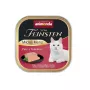 Šlapias kačių maistas animonda Vom Feinsten Turkey + Tomatoes Mild Menu 100 g padėklas — suaugusioms, 11,2 % baltymų, 5 % riebalų, 81 % drėgmės