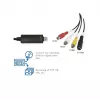 „LogiLink“ USB 2.0 A/V vaizdo griebtuvas. USB A/M į 3xCinch + MiniDIN5/F. Juoda