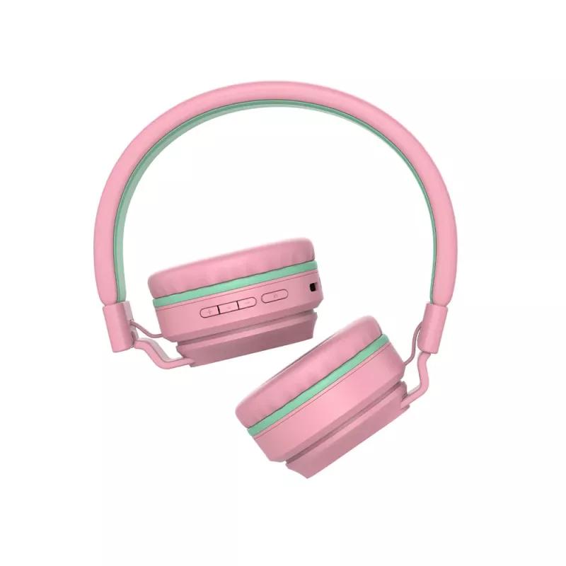 Ausinės Tellur Buddy Bluetooth ant ausies rožinės
