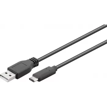 Wentronic 55469 USB kabelis juodas