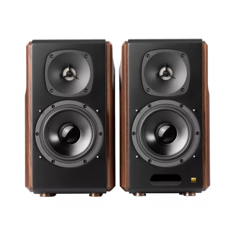 Akustinė sistema Edifier S2000MKIII 2.0, 130 W RMS, laidinis ir belaidis ryšys, juoda/medžio spalvos