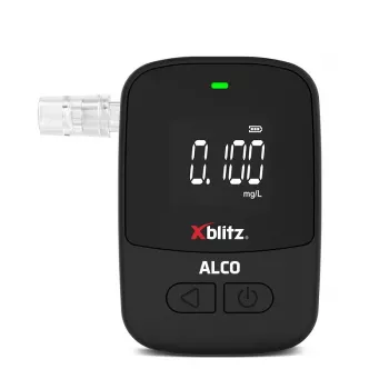 Rankinis elektrocheminis alkotesteris Xblitz ALCO — BAC 0–4%, tikslumas 0,05%, LCD, 5 kandikliai, 2×1,5 V baterijos