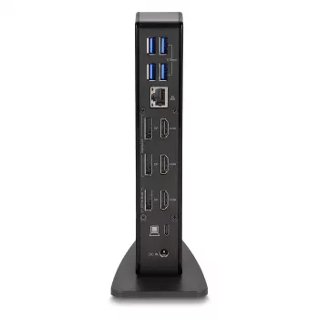 DeLOCK USB-C trigubo ekrano prijungimo stotelė 4K USB šakotuvas LAN garsas PD 96W