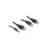 Kabelių rinkinys USB-A / DC + USB-B 0.3 m DeLOCK 82461