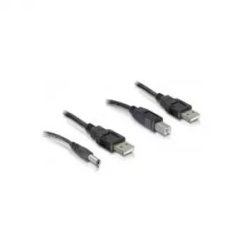 Kabelių rinkinys USB-A / DC + USB-B 0.3 m DeLOCK 82461
