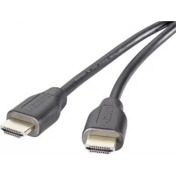 SpeaKa Professional HDMI jungiamasis laidas 2,00 m garso grąžinimo kanalas, paauksuoti kištukų kontaktai juodas [1x HDMI kištukas - 1x HDMI kištukas] (SP-9024560)