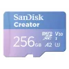 SanDisk Creator MicroSD atminties kortelė 256 GB didelis perdavimo greitis iki 190 MB/s