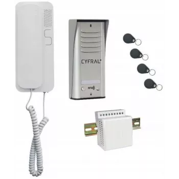 Intercom Cyfral Cosmo 1-TENANT Sidabrinė