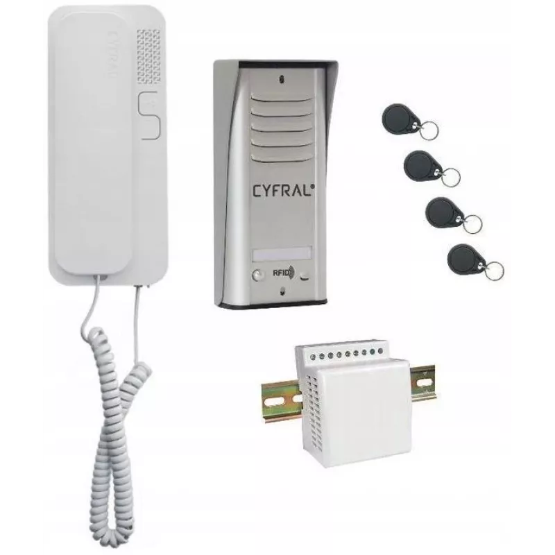 Intercom Cyfral Cosmo 1-TENANT Sidabrinė
