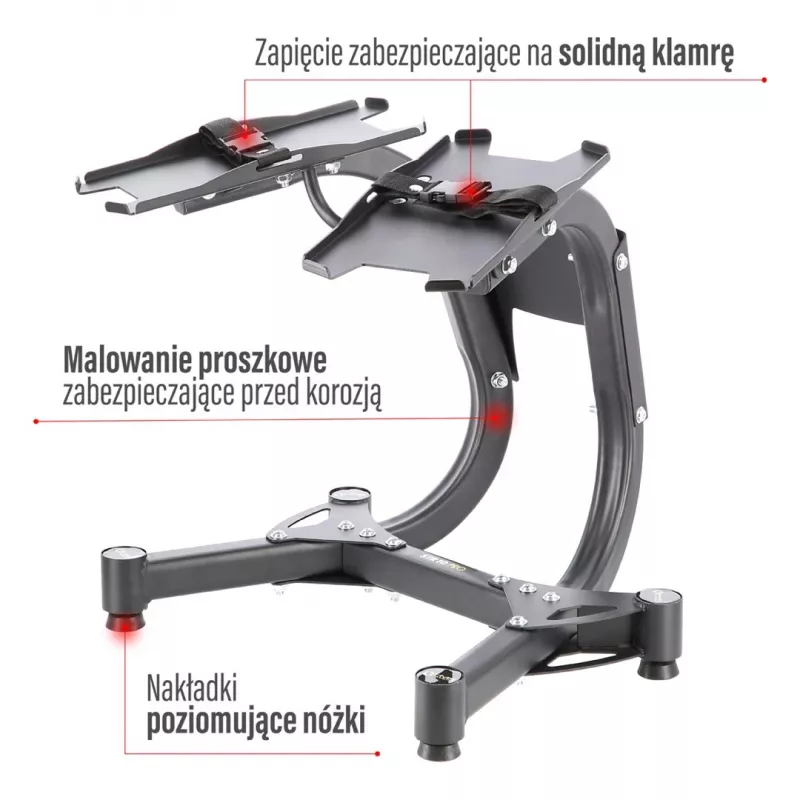 Reguliuojamas hantelių stovas Hms Premium STR10 Pro