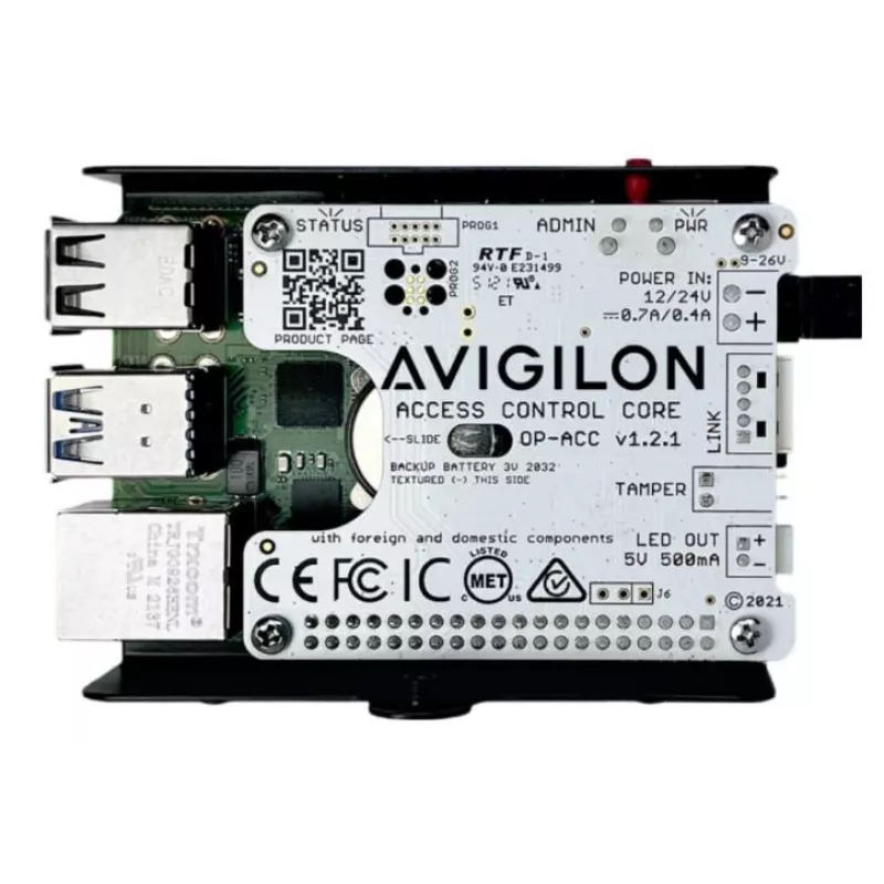 Plėtros modulis Avigilon OP-CR-ACC juoda pilka metalinė