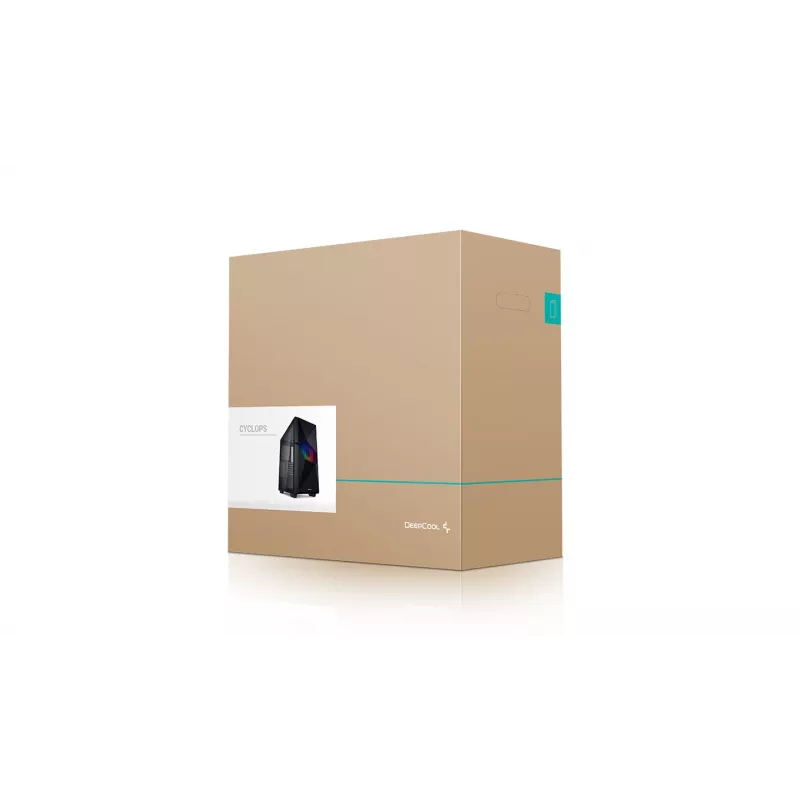 Deepcool | MID TOWER CASE | CYCLOPS BK | Šoninis langas | Juoda | Mid-Tower | Maitinimo šaltinis įtrauktas Ne | ATX PS2