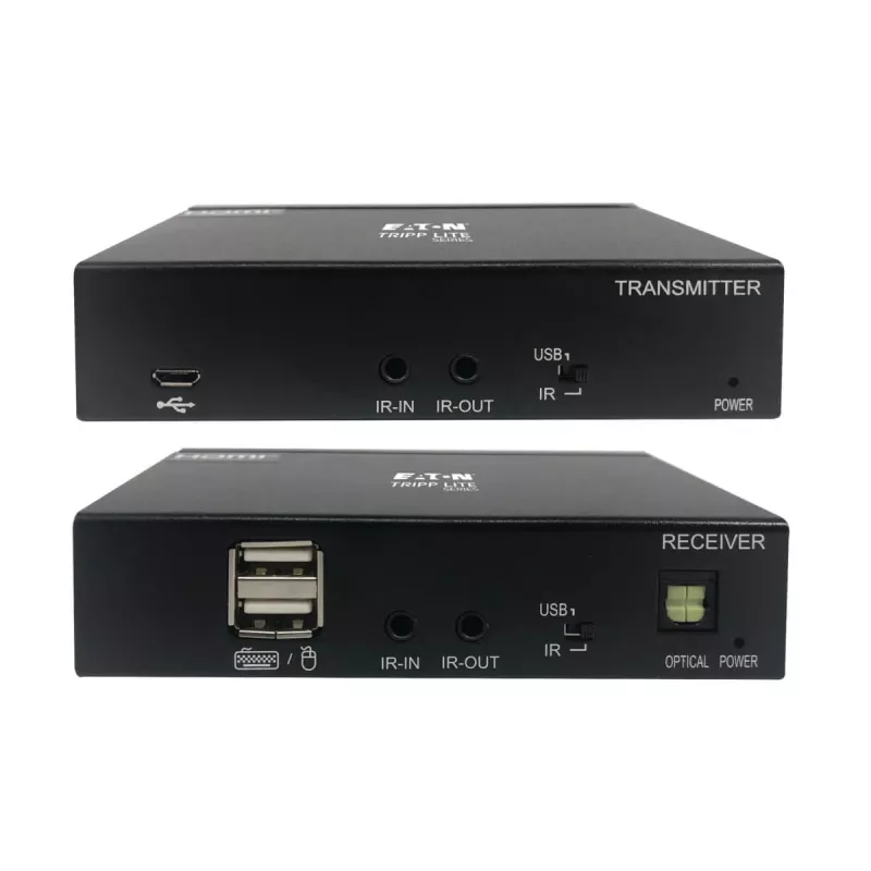 Eaton Tripp Lite Series DisplayPort į HDMI per Cat6 praplėtimo rinkinys su KVM palaikymu, 4K 60Hz, 4:4:4, USB, PoC, HDCP 2.2, iki 230 pėdų, TAA - Vaizdo/garso praplėtimas, HDMI, Di