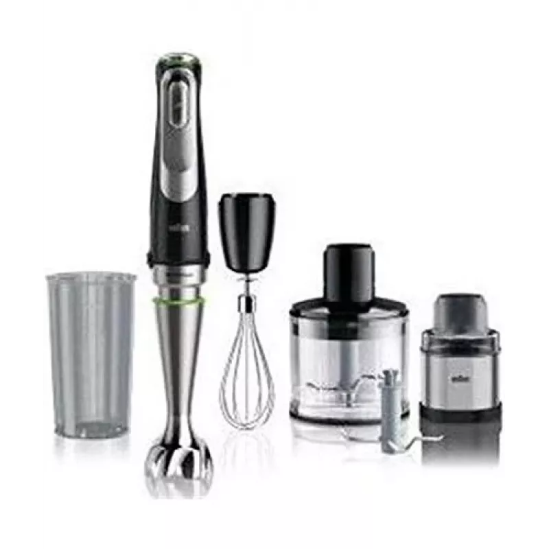 Braun MultiQuick 9 MQ9138XI 0,6 L panardinamasis trintuvas 1200 W Juoda, Nerūdijantis plienas