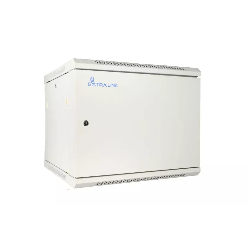 Extralink 9U 600x600 ASP pilka sieninė spinta, metalinės durys