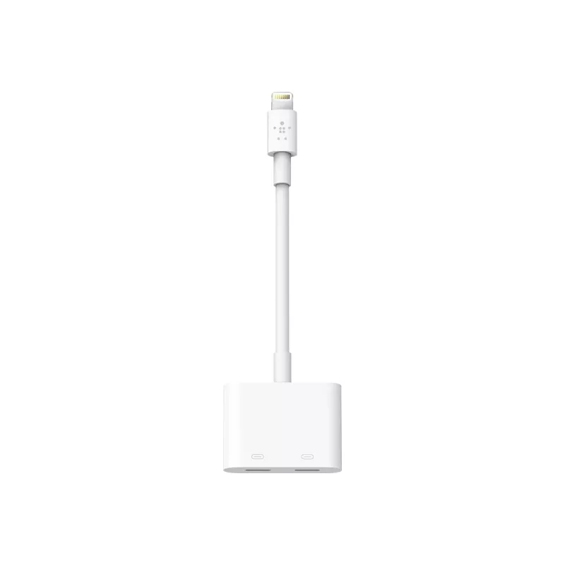 Belkin | Lightning Audio + Charge RockStar laidas, 11,5 cm, balta | F8J198btWHT