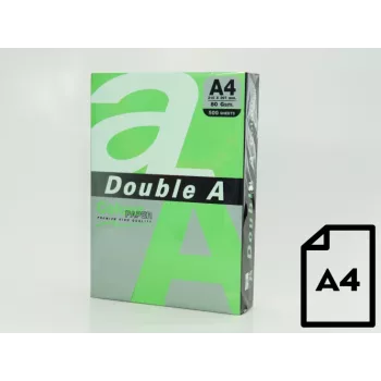 Spalvotas popierius Double A, 80 g, A4, 500 lapų, Papūga
