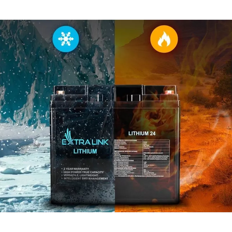 Extralink įkraunama baterija LiFePO4 24000 mAh 12,8 V