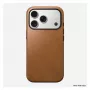 Mobiliojo telefono dėklas Nomad Modern Leather Case skirtas iPhone 17 Pro, 16 cm (6,3 col.), tan, oda ir PC/TPU
