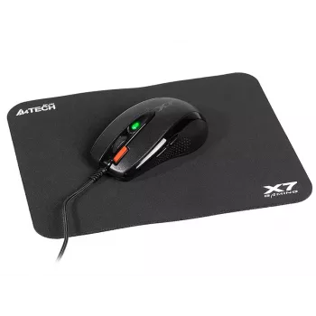 Žaidimų pelė A4Tech X-7120 USB Type-A abiem rankoms tinkama 2000 DPI, 3 ms, laidinė, juoda