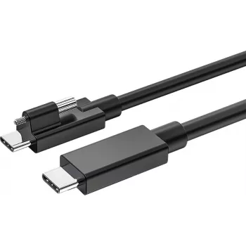 USB-C laidas Exsys EX-K1599V-1.5 — 1,5 m, USB-C į USB-C su raižytu varžtiniu jungtimi