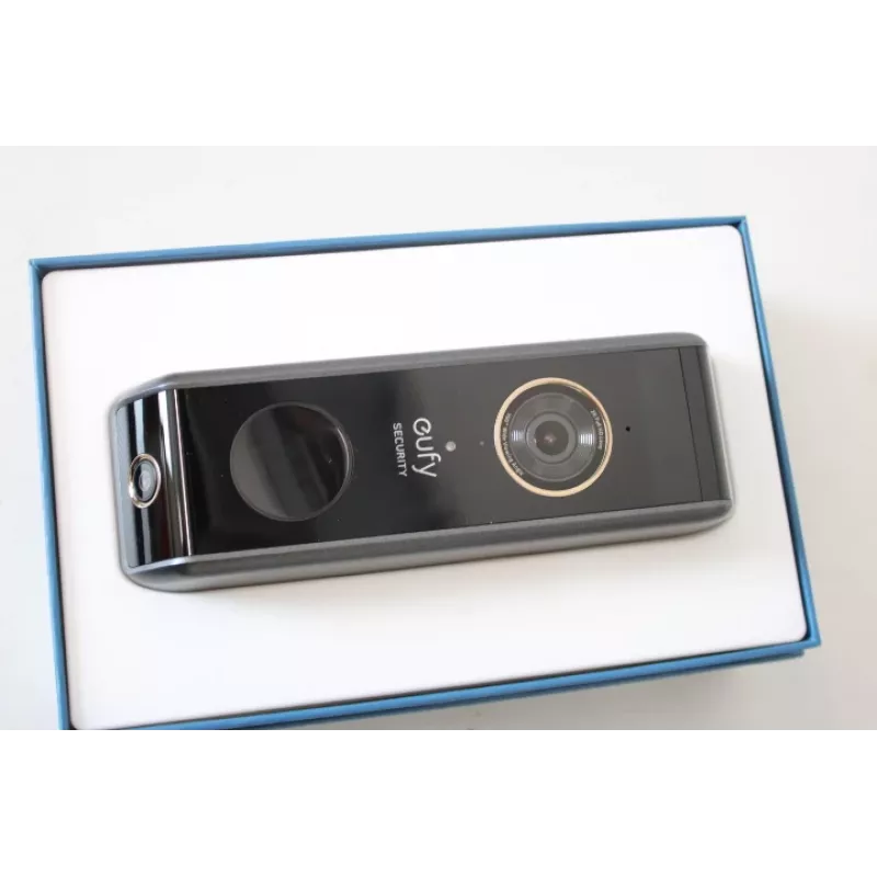 Vaizdo durų skambutis Eufy Doorbell 2 Pro — modelis T8213G11SO, juodas, atnaujintas (subraižytas viršus)