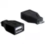 DeLOCK - USB adapteris - USB Type A, 4 kontaktų (mot.) - 5 kontaktų Micro-USB Type B (vyr.) (65296)