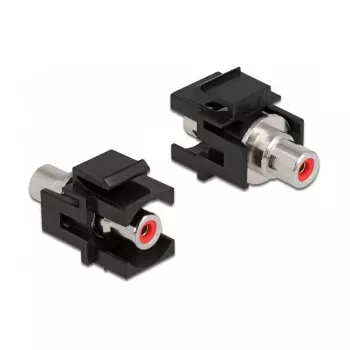 DeLOCK 86741 kampinis juodas RCA keystone modulis
