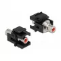 DeLOCK 86741 kampinis juodas RCA keystone modulis