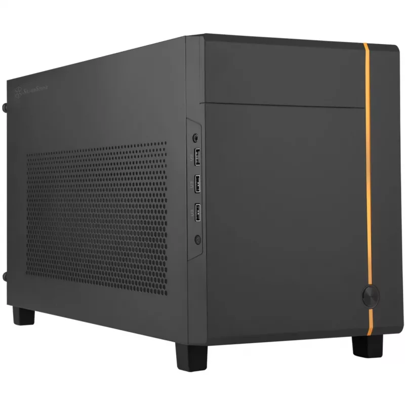 SilverStone SUGO SG14B - Bokštas - Mini-DTX - be maitinimo šaltinio (ATX / PS/2) - Juoda - USB/Audio (SST-SG14B)