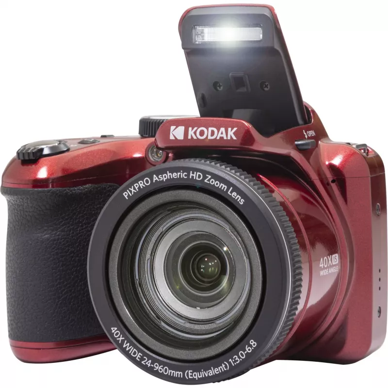 Astro Zoom AZ405, 20,68 MP, 5184 x 3888 pikseliai, BSI CMOS, 40x, Full HD, Raudona