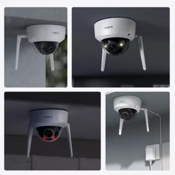 Reolink | 4K itin didelės raiškos IK10 vandalams atspari kamera | W437 | Kupolinė | 8 MP | 2,7–13,5 mm | IP67 | H.265 | „Micro SD“, maks. 256 GB